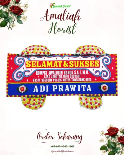 Karangan Bunga Ucapan Selamat di Soadara